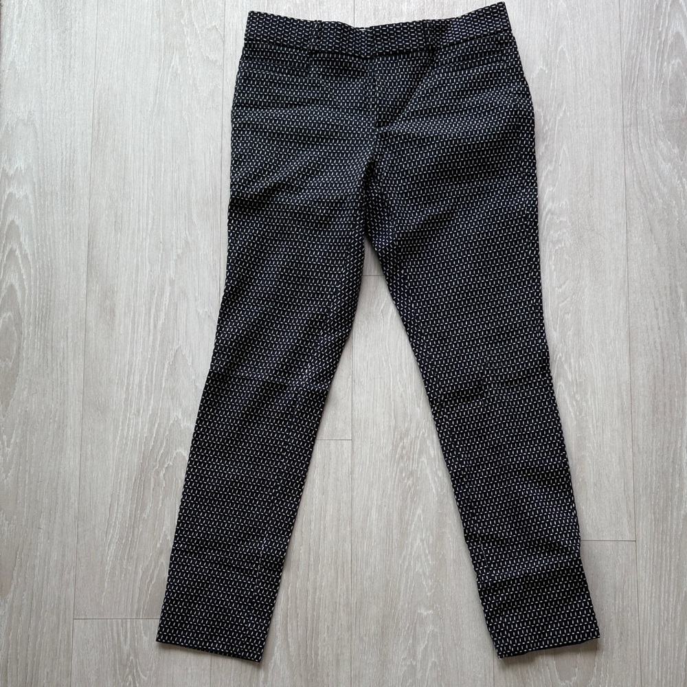 Banana Republic Black Microdot Slim Chinos